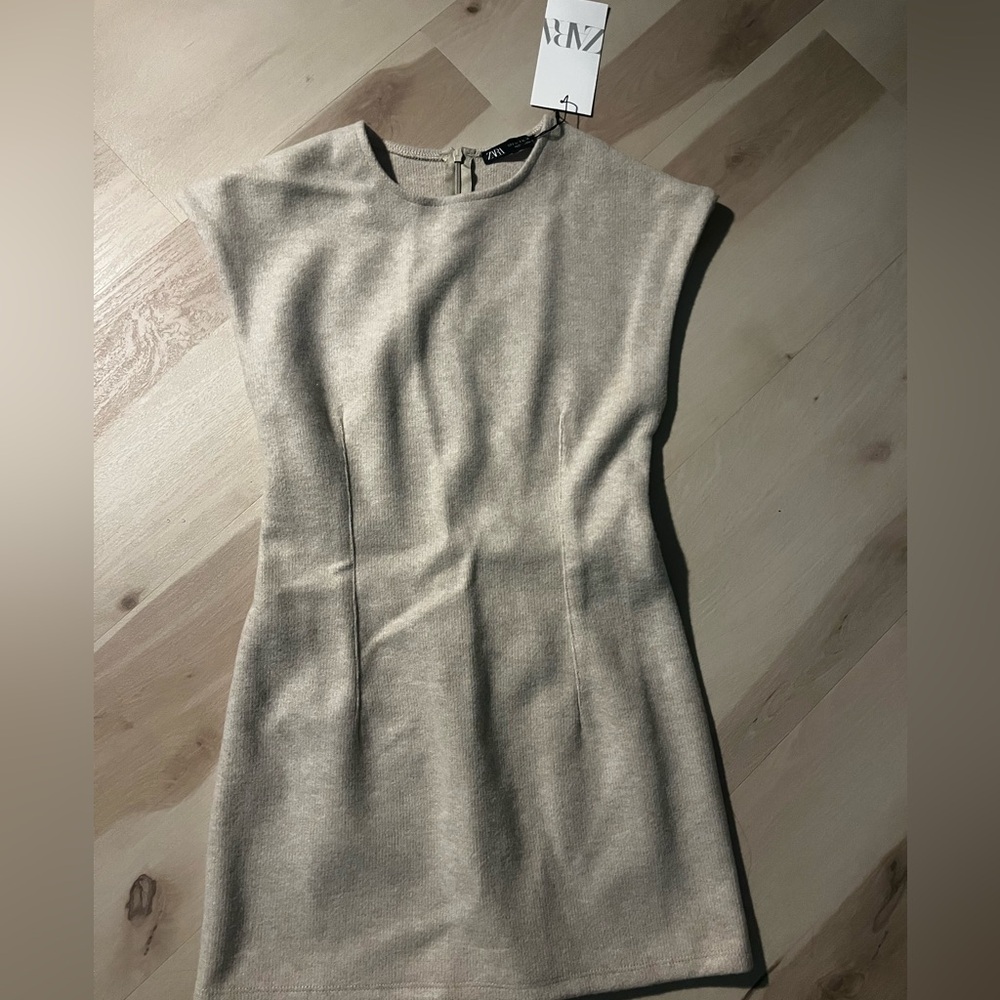 Zara Tan Mini Dress NWT